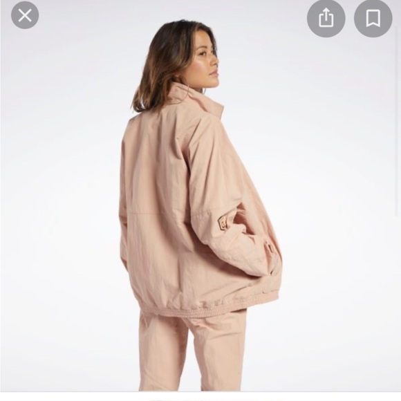 Gigi Hadid x Reebok Oversized Track Jacket Medium Pink Clay - Picture 5 of 14